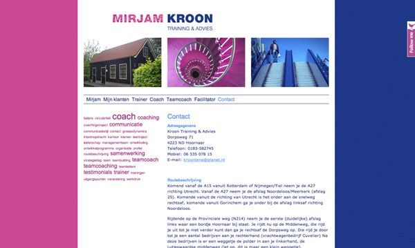 website Mirjam Kroon Training & Advies